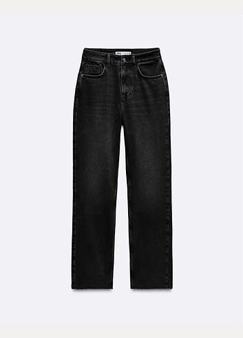 Zara Straight fit boru paça Zara orjinal siyah jean