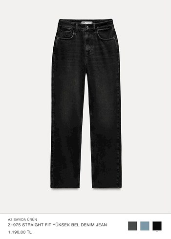 42 Beden Zara Kadın Regular Fit Kot Pantolon