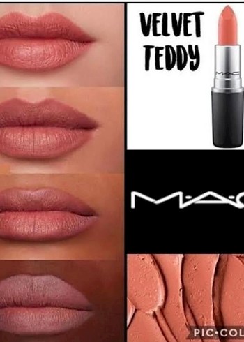 MAC Velvet Teddy Ruj 617 Bej - Görsel 7