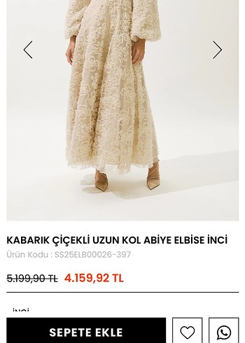 s Beden camel Renk Manuka Abiye Satılık