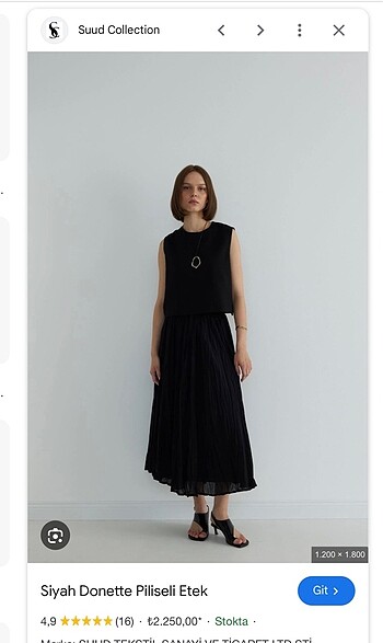 Suud Collection Suud donette etek