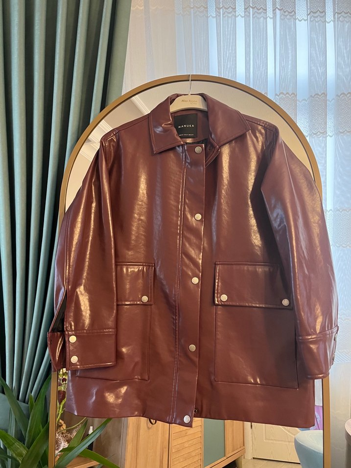 Manuka Retro Deri Ceket - Görsel 4