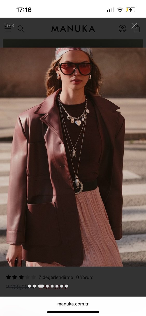 Manuka Retro Deri Ceket - Görsel 2