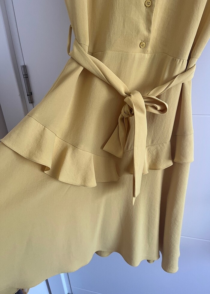 İpekyol Sarı Elbise - Görsel 5