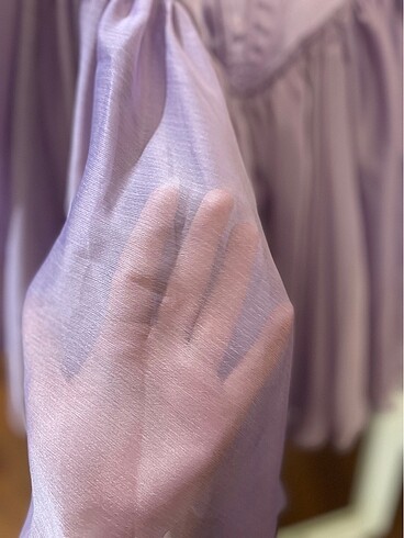 LİLA KORSELİ KISA ELBİSE - Görsel 8