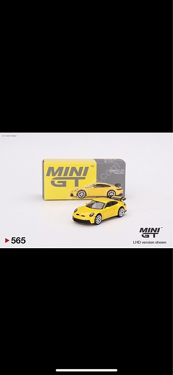 Mini GT-565-Porsche 911 (992) GT3 / Racing Yellow