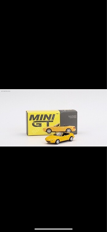Mini GT-393-Mazda MX-5 Eunos Roadster / Sunburst Yellow