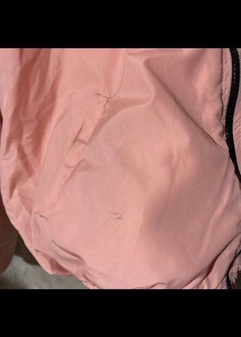 36 Beden pembe Renk Pembe Kapüşonlu Kadın Kısa Peluş mont