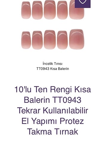 Protez Takma Tırnak Seti - Görsel 2