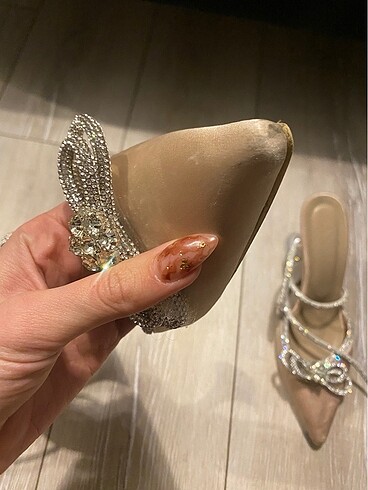 41 Beden ten rengi Renk Rose gold ayakkabı