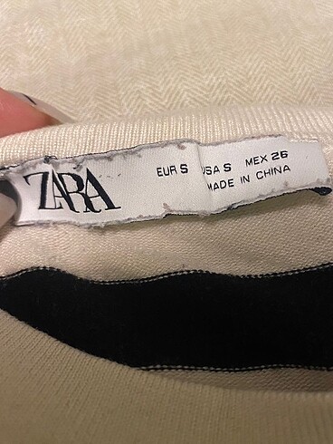 s Beden Zara çizgili kazak