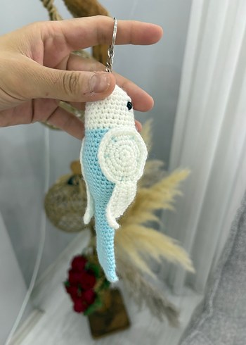 Renkli Örgü Kuş Anahtarlık - Görsel 2