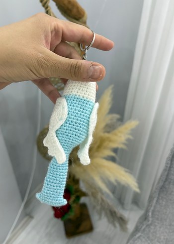 Renkli Örgü Kuş Anahtarlık - Görsel 3