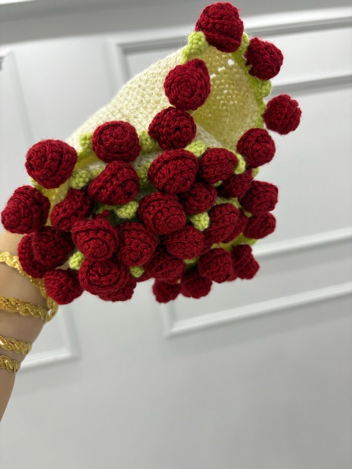 Örgü çiçek - Görsel 4