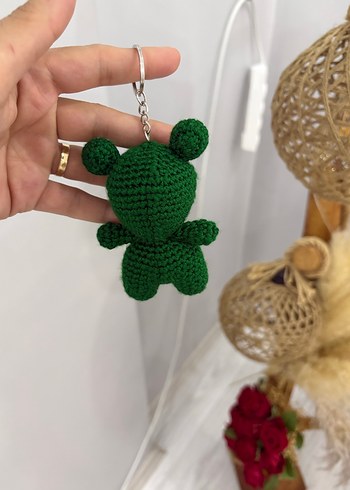 Renkli Örgü Kurbağa Anahtarlık - Görsel 2