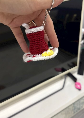 Çay bardağı şeklinde anahtarlık - Görsel 4