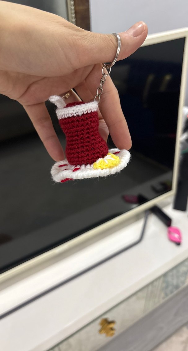 Çay bardağı şeklinde anahtarlık - Görsel 4