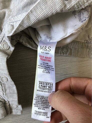 0-1 Ay Beden gri Renk Marks&spencer salopet