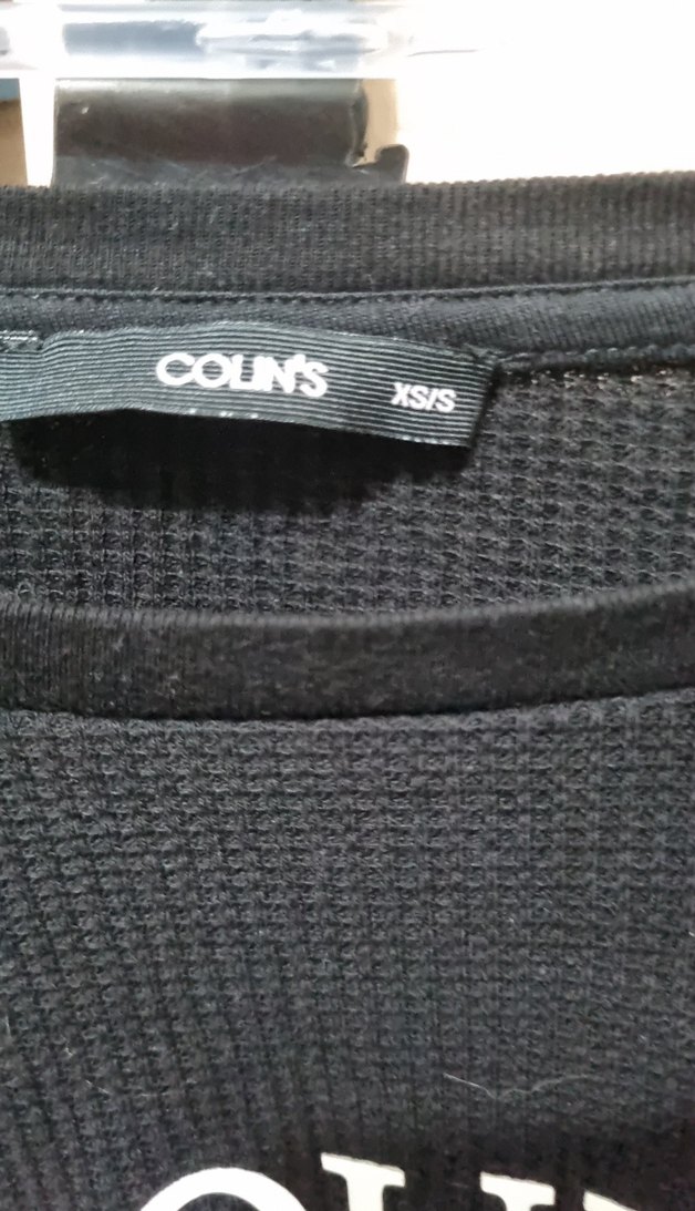 Siyah Baskılı Kadın Triko Sweatshirt - Görsel 2