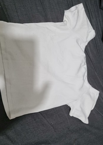 Beyaz Kısa Kollu Kadın Mini Tişört - Görsel 4