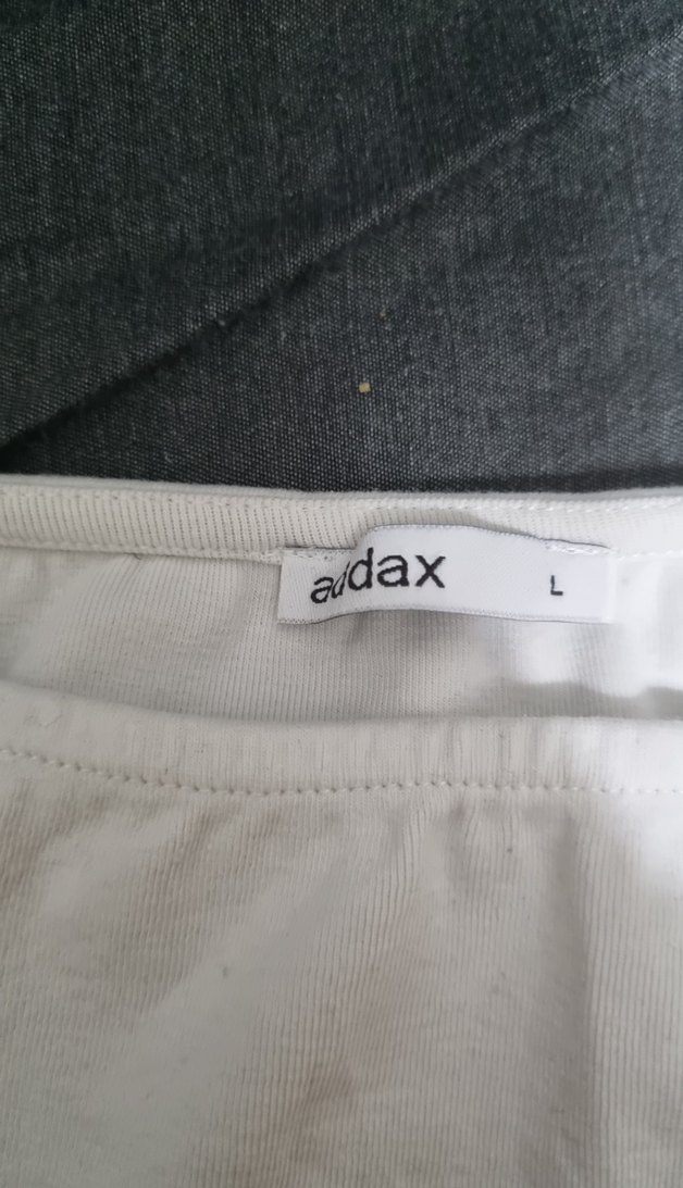 Beyaz Kısa Kollu Kadın Mini Tişört - Görsel 3