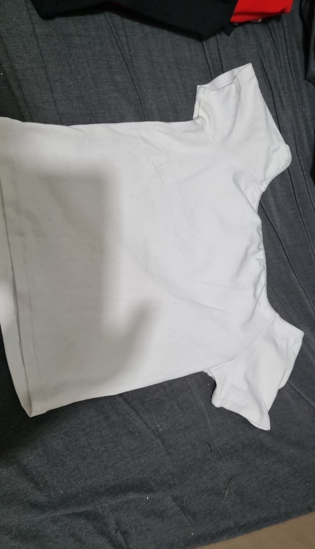 Beyaz Kısa Kollu Kadın Mini Tişört - Görsel 4