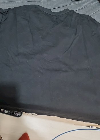 siyah Baskılı Kısa Kollu Tişört - Görsel 2