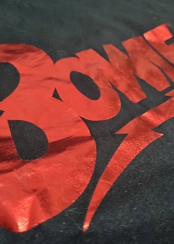 siyah Baskılı Rock Tişört - Görsel 2