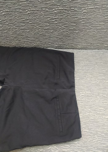 Siyah Midi Kadın Kumaş Pantolon - Görsel 5