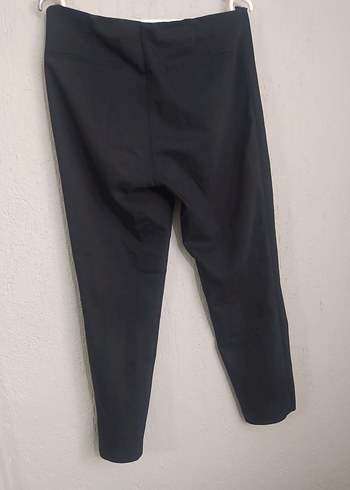 Siyah Midi Kadın Kumaş Pantolon - Görsel 2