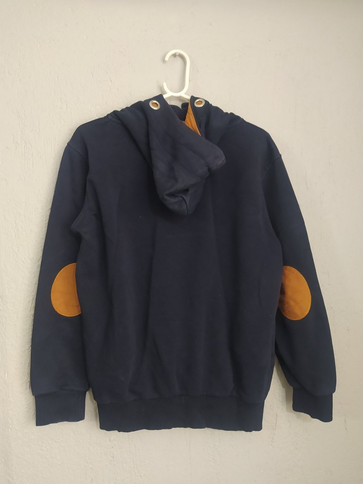 Düğmeli Lacivert Erkek Çocuk Sweatshirt - Görsel 2