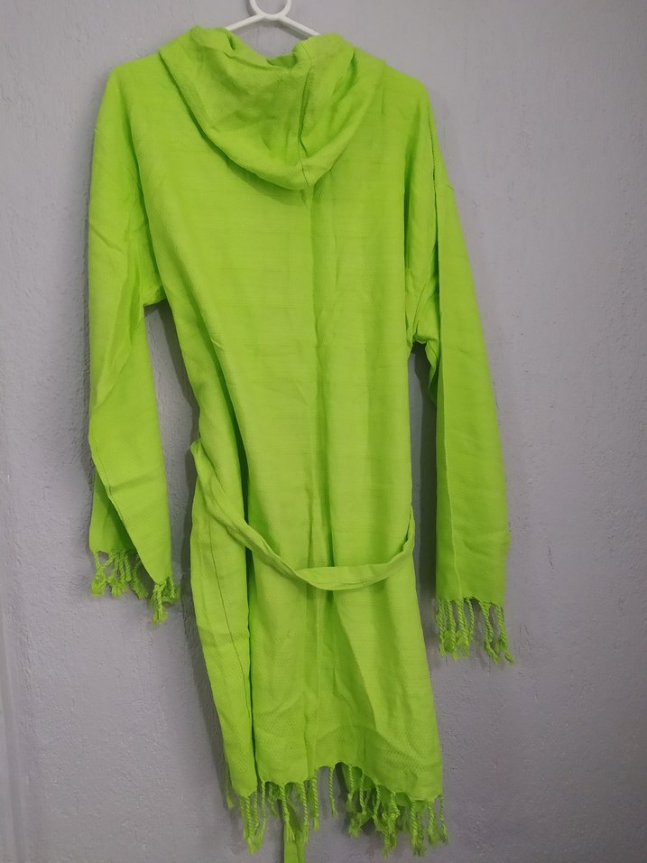 Yeşil Bohem Tarzı Bornoz - Görsel 2