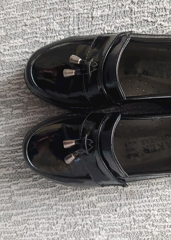 Siyah Parlak Tokalı Erkek Çocuk Loafer - Görsel 6