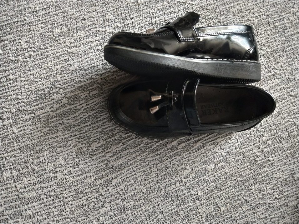 Siyah Parlak Tokalı Erkek Çocuk Loafer - Görsel 5