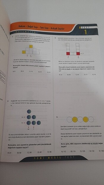  tyt matematik yeni nesil yaprak test