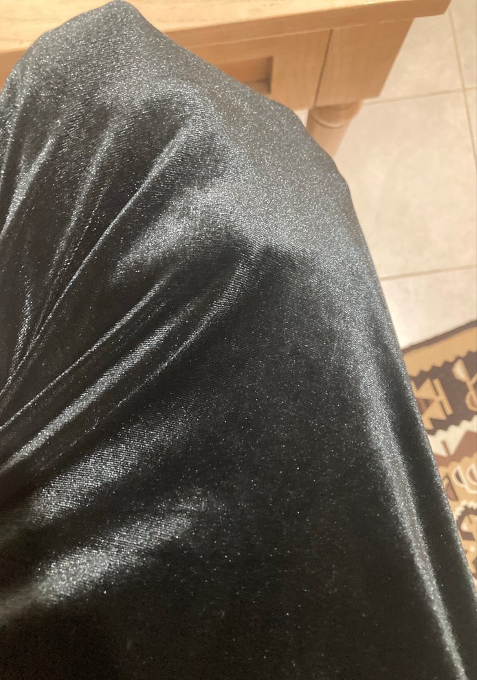 kadife Siyah V Yaka Gotik Mini Elbise - Görsel 2