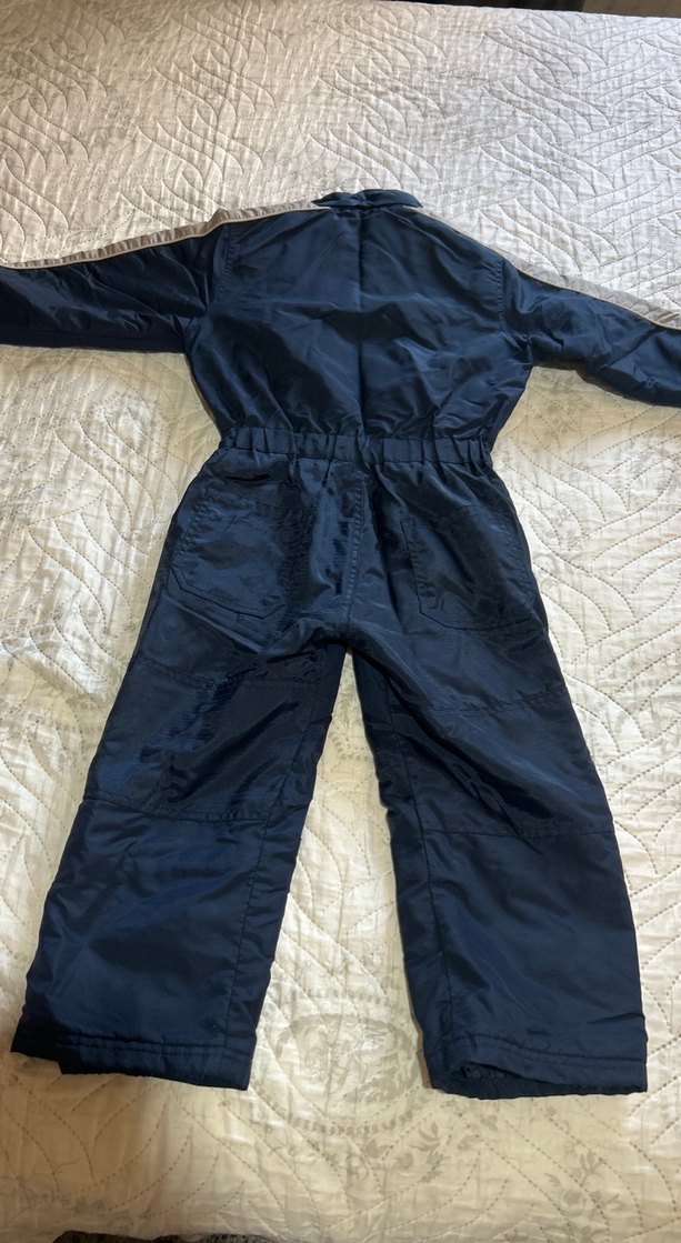 Koyu Mavi Bebek Kayak Tulumu Fermuarlı - Görsel 5