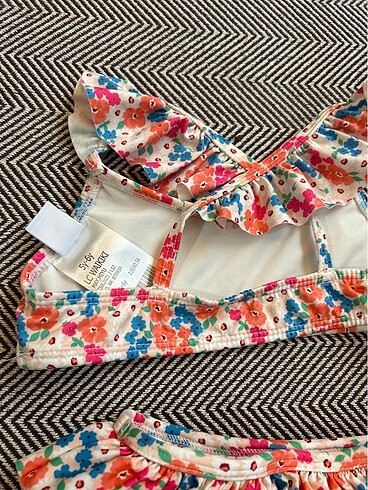 6 Yaş Beden çeşitli Renk Çapraz askılı bikini