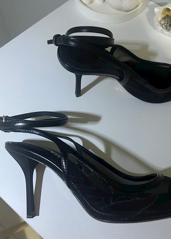 Siyah zara  topuklu ayakkabı - Görsel 6