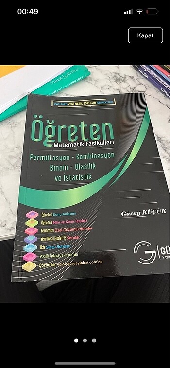  Görseldeki 4 kitap hiç kullanılmadı