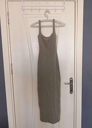 Bershka Askılı Midi Elbise