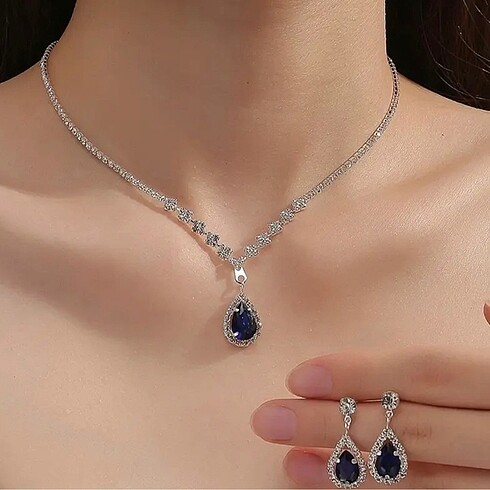Gümüş Kaplama Boho Esintili Takı set