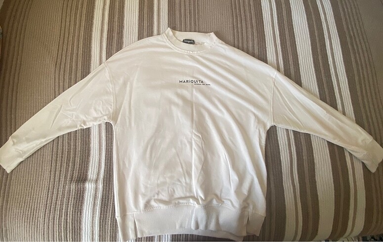 Beyaz sweatshort