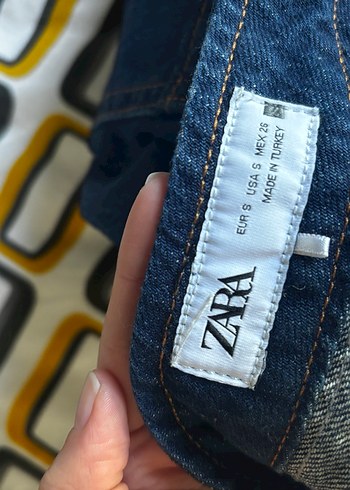 Mavi Mini Kot Etek - Görsel 3