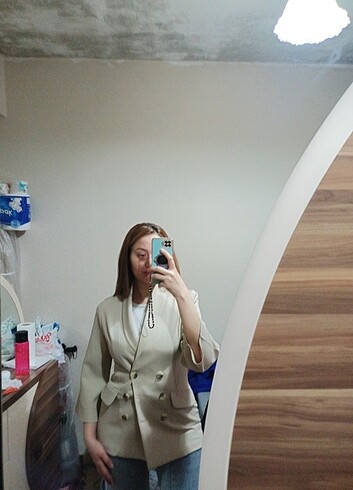 36 Beden ten rengi Renk Blazer ceket