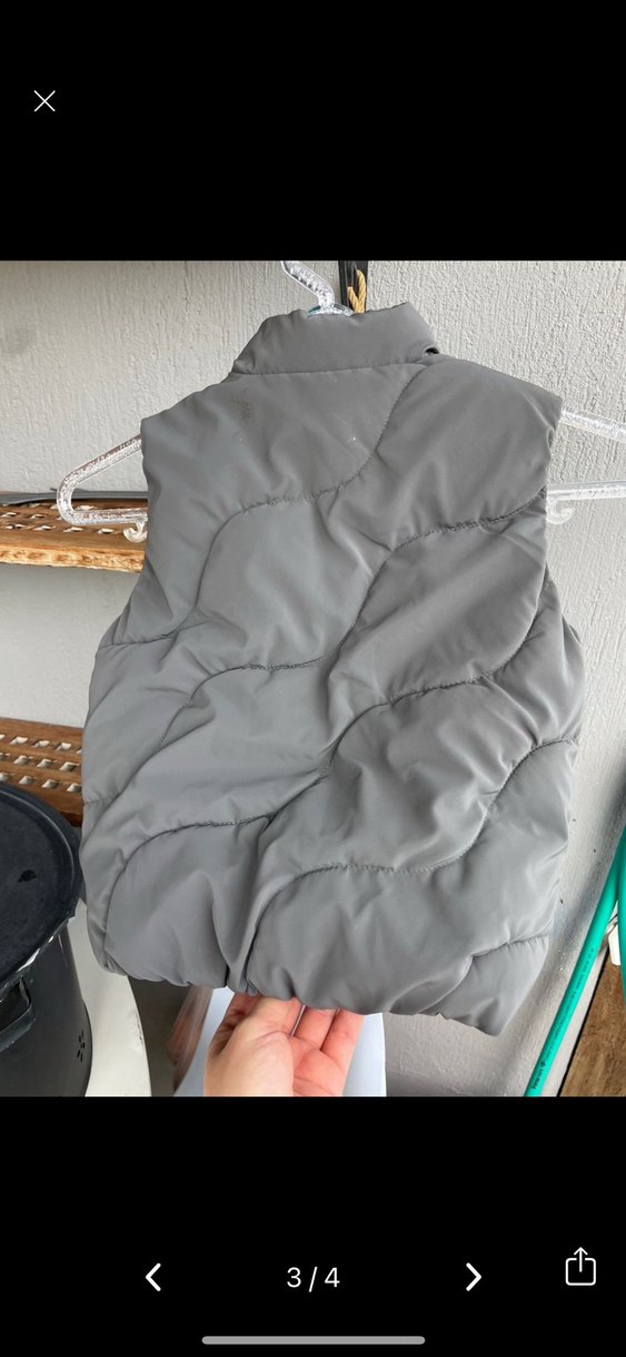 Gri Fermuarlı Çocuk Yelek - Görsel 3