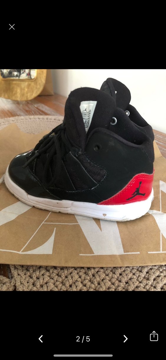 Siyah Jordan Erkek Çocuk Spor Ayakkabı - Görsel 2