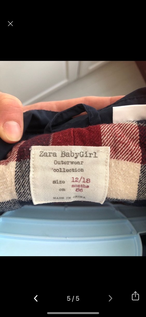 Erkek Çocuk Düğmeli Kapüşonlu Mavi Mont - Görsel 2