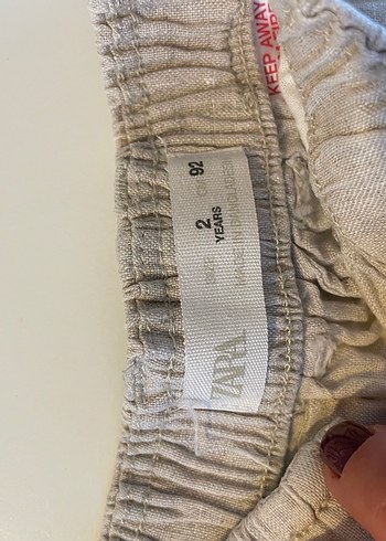 Bohem Tarzı Bej Keten Erkek Çocuk Şortu - Görsel 3