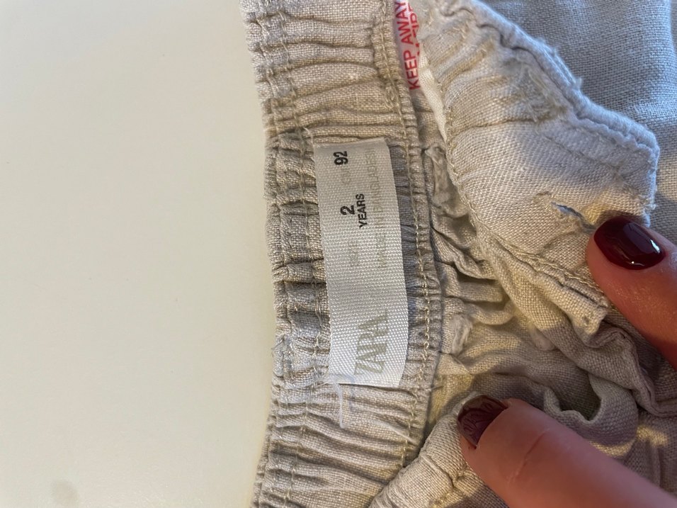 Bohem Tarzı Bej Keten Erkek Çocuk Şortu - Görsel 3